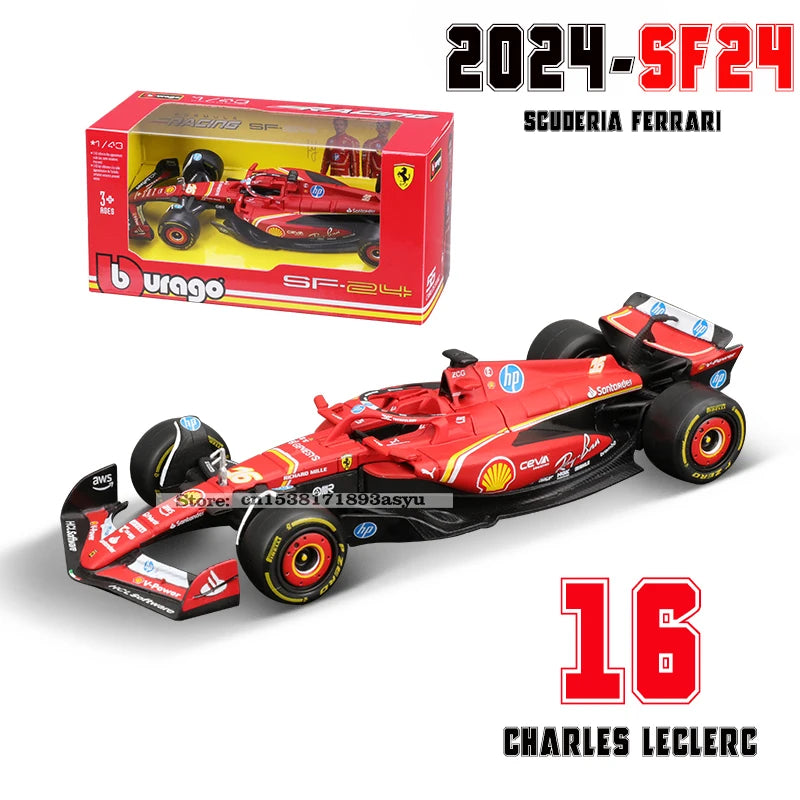 Bburago 1:43 P2 British GP Mclaren F1 MCL60 2023 #4 Lando Norris #81 Oscar Piastri Alloy Car Die Cast Model Toy Collectible