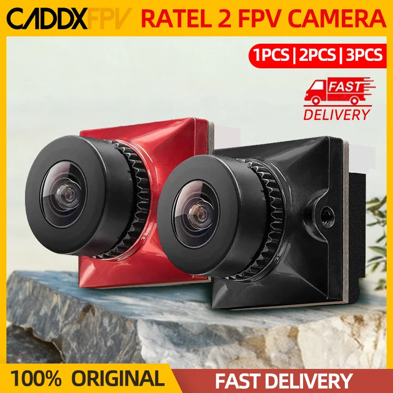 1/2PCS Caddx Ratel 2 V2 FPV Camera Ratel2 2.1mm Lens 16:9/4:3 NTSC/PAL Switchable Micro FPV Camera For RC FPV Quadcopter Drone