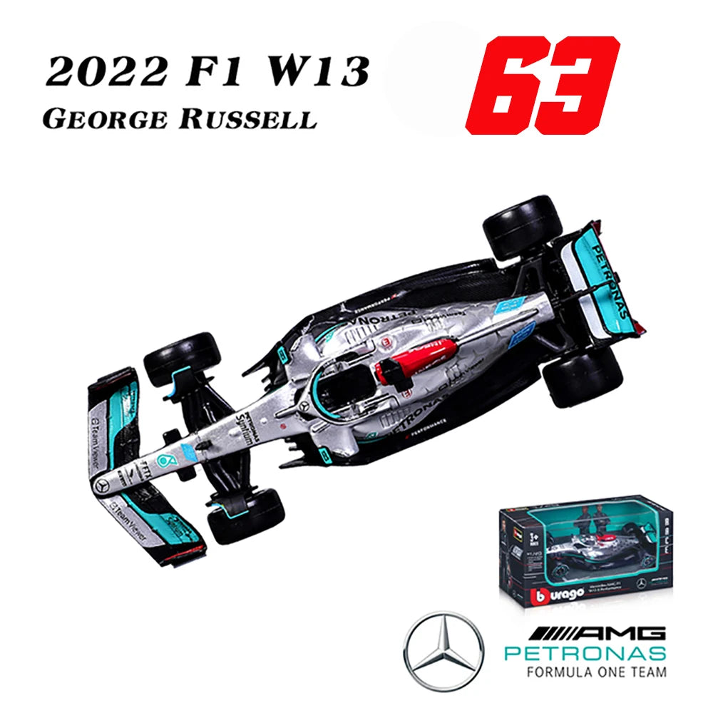 Bburago 1:43 P2 British GP Mclaren F1 MCL60 2023 #4 Lando Norris #81 Oscar Piastri Alloy Car Die Cast Model Toy Collectible