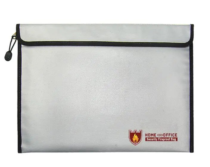 Fireproof Document Bag Liquid silicone Coated Fire Resistant Money File Folder Holder Organizer Safe Storage Waterproof 38*28cm
