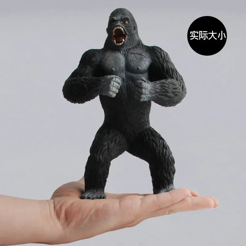 King Kong Gorilla Action Toys Cartoon Figurines Collection Model Big Chimpanzee Animal Dolls Boy Children Gift