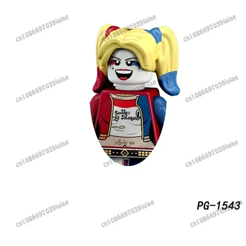 Super Hero Clown Poison Ivy Batman Harley Quinn Catwoman Robin Bricks Cartoon Character building block Boy Birthday PG103 PG129