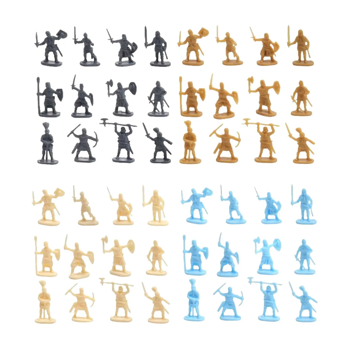 200Pcs Medieval Knight Soldier Men Battle Scene Role-Playing Gift