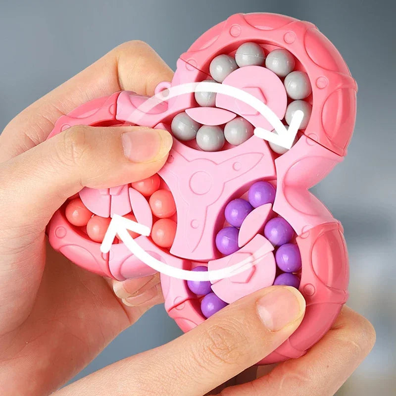 New Rotating Magic Beans Cube Creative Fidget Spinner Magic Cube Children Puzzle Educational Toys Kids Stress Relief Cube Toys