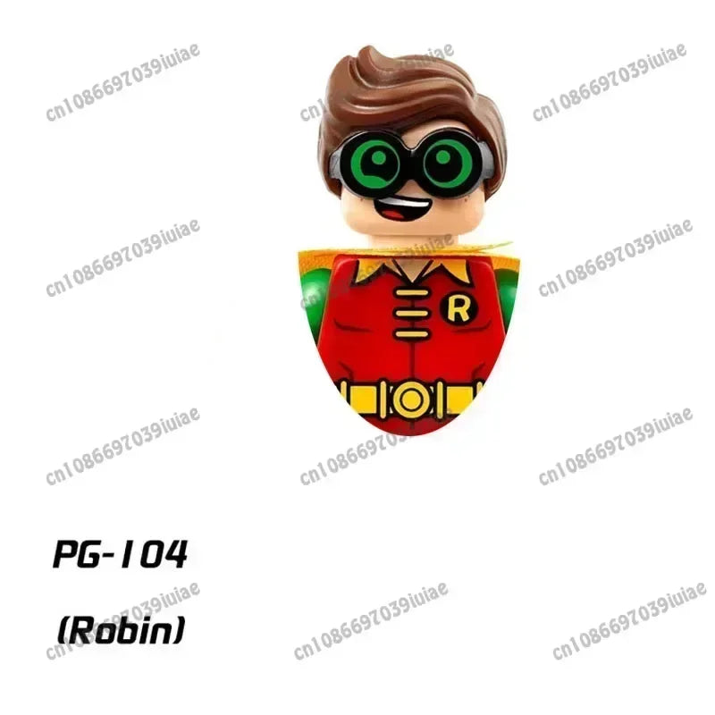 Super Hero Clown Poison Ivy Batman Harley Quinn Catwoman Robin Bricks Cartoon Character building block Boy Birthday PG103 PG129