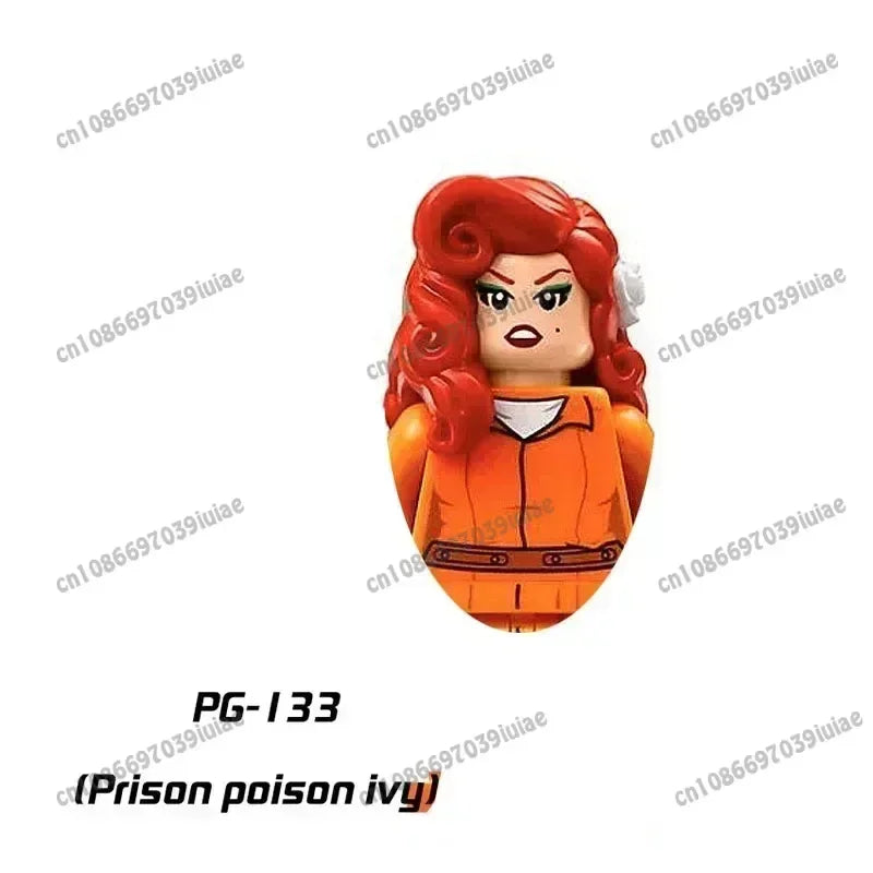 Super Hero Clown Poison Ivy Batman Harley Quinn Catwoman Robin Bricks Cartoon Character building block Boy Birthday PG103 PG129