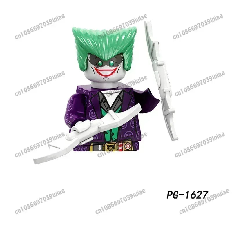 Super Hero Clown Poison Ivy Batman Harley Quinn Catwoman Robin Bricks Cartoon Character building block Boy Birthday PG103 PG129