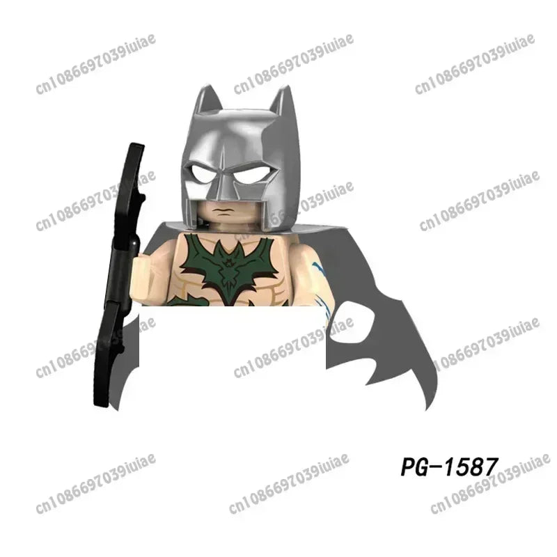 Super Hero Clown Poison Ivy Batman Harley Quinn Catwoman Robin Bricks Cartoon Character building block Boy Birthday PG103 PG129