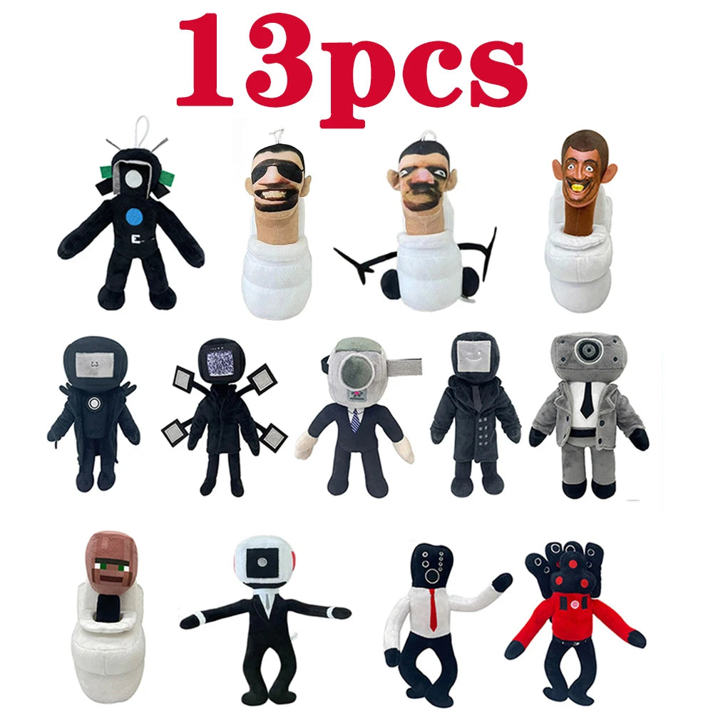 13style Skibidi Toilet Plush Toys Speakerman Plush Camara Camera Man Plush New Skibidi Doll Stuffed Toy Skibidi Stuffed Soft Toy