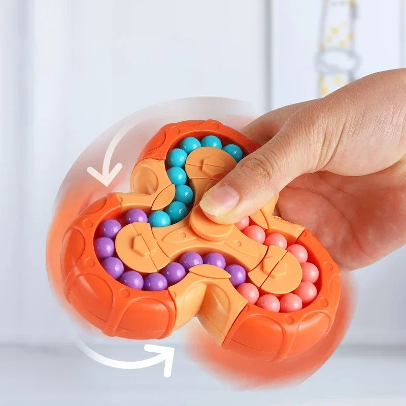 New Rotating Magic Beans Cube Creative Fidget Spinner Magic Cube Children Puzzle Educational Toys Kids Stress Relief Cube Toys