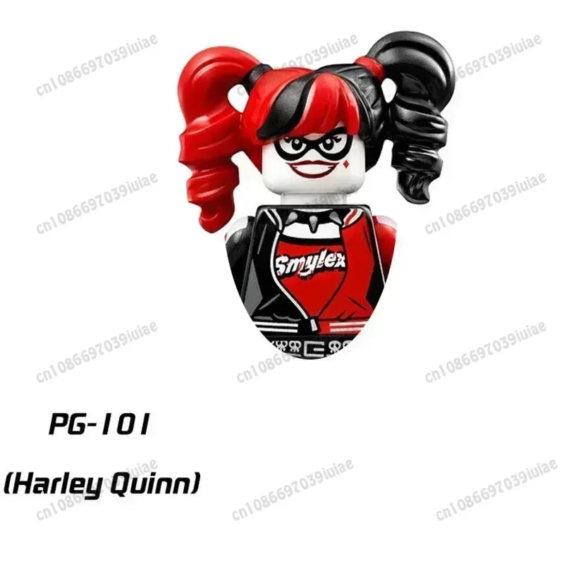 Super Hero Clown Poison Ivy Batman Harley Quinn Catwoman Robin Bricks Cartoon Character building block Boy Birthday PG103 PG129