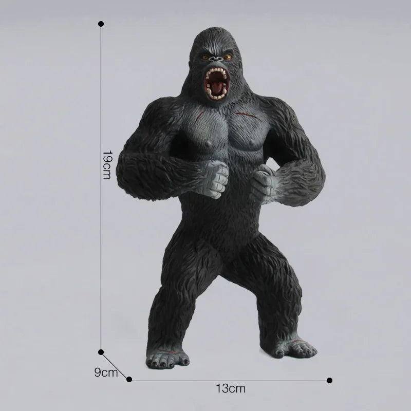 King Kong Gorilla Action Toys Cartoon Figurines Collection Model Big Chimpanzee Animal Dolls Boy Children Gift