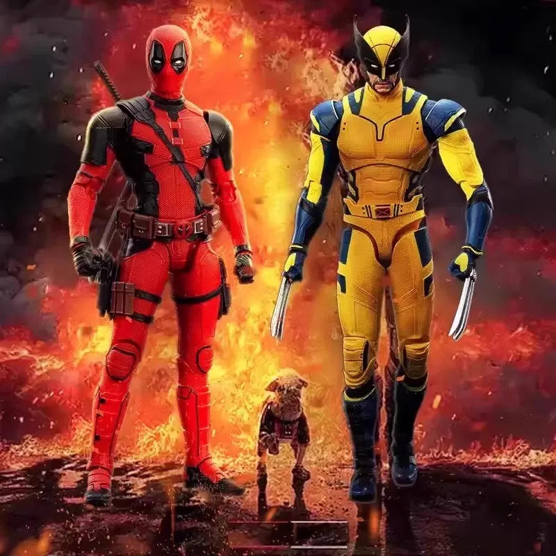Ko Deadpool & Wolverine Action Figurine Toys 1:1 High Quality Dead Pool 3 Model Statue Doll Collectibles Gifts For Children