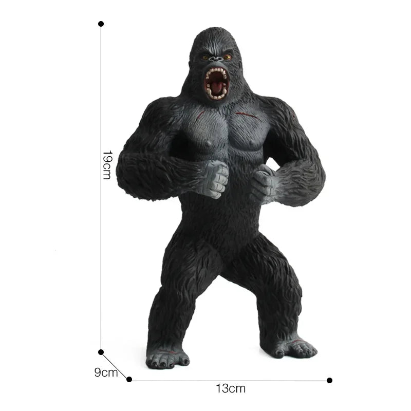 King Kong Gorilla Action Toys Cartoon Figurines Collection Model Big Chimpanzee Animal Dolls Boy Children Gift