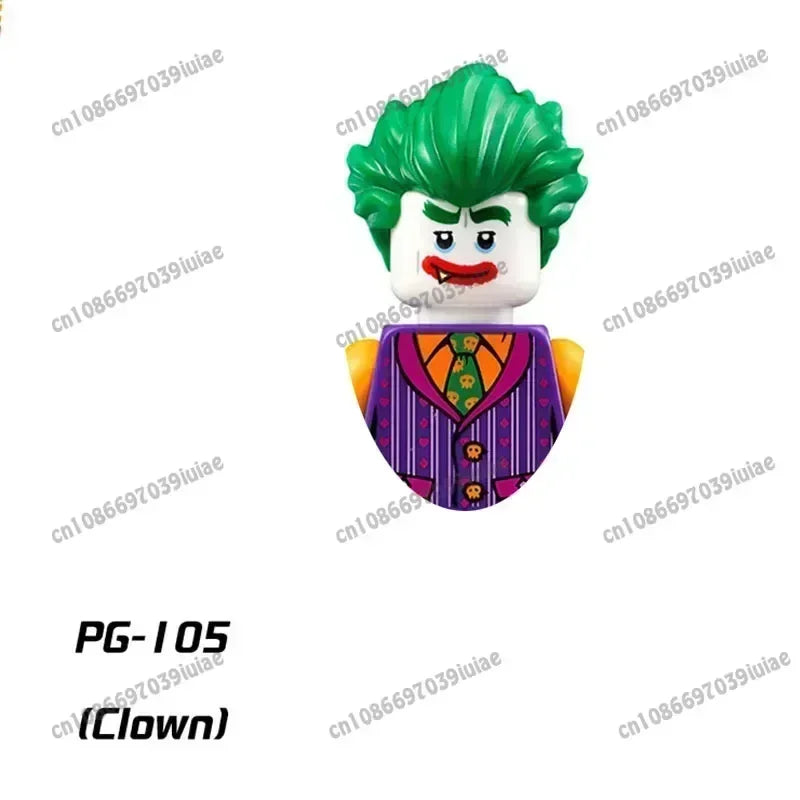 Super Hero Clown Poison Ivy Batman Harley Quinn Catwoman Robin Bricks Cartoon Character building block Boy Birthday PG103 PG129
