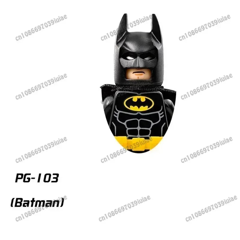 Super Hero Clown Poison Ivy Batman Harley Quinn Catwoman Robin Bricks Cartoon Character building block Boy Birthday PG103 PG129