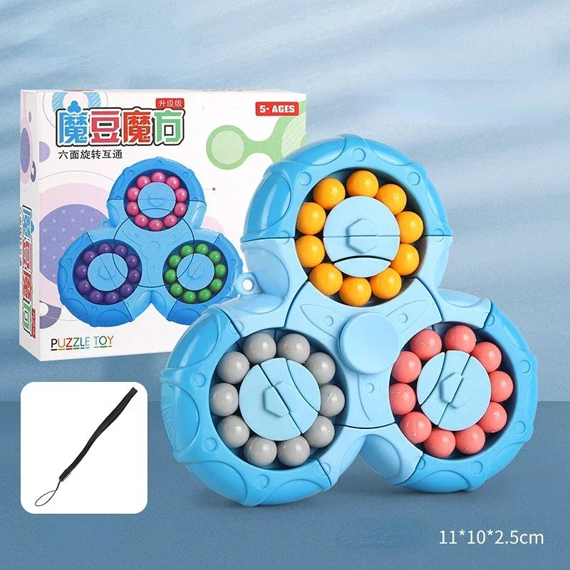 New Rotating Magic Beans Cube Creative Fidget Spinner Magic Cube Children Puzzle Educational Toys Kids Stress Relief Cube Toys