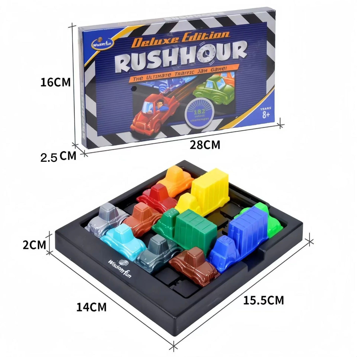 Puzzle traffic rush hour game racing rush hour car Interesting Road logical reasoning desktop game children's puzzle toys