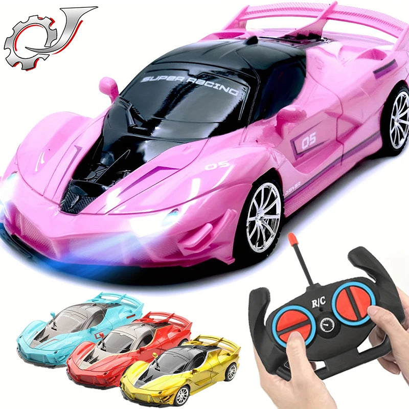 Newest High-speed Remote Control Car with Light Drift Racing Supercar Four-wheel Drive Toy Electric Model Remote Control Car