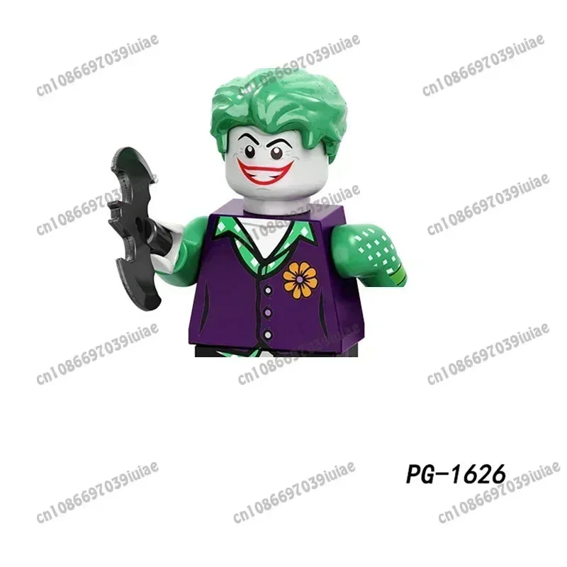 Super Hero Clown Poison Ivy Batman Harley Quinn Catwoman Robin Bricks Cartoon Character building block Boy Birthday PG103 PG129