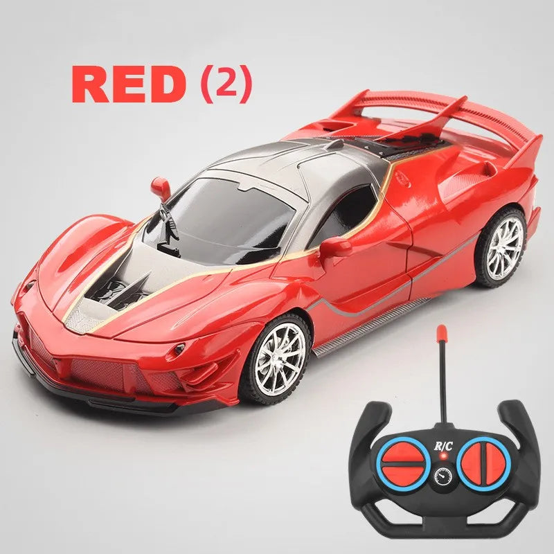 Newest High-speed Remote Control Car with Light Drift Racing Supercar Four-wheel Drive Toy Electric Model Remote Control Car