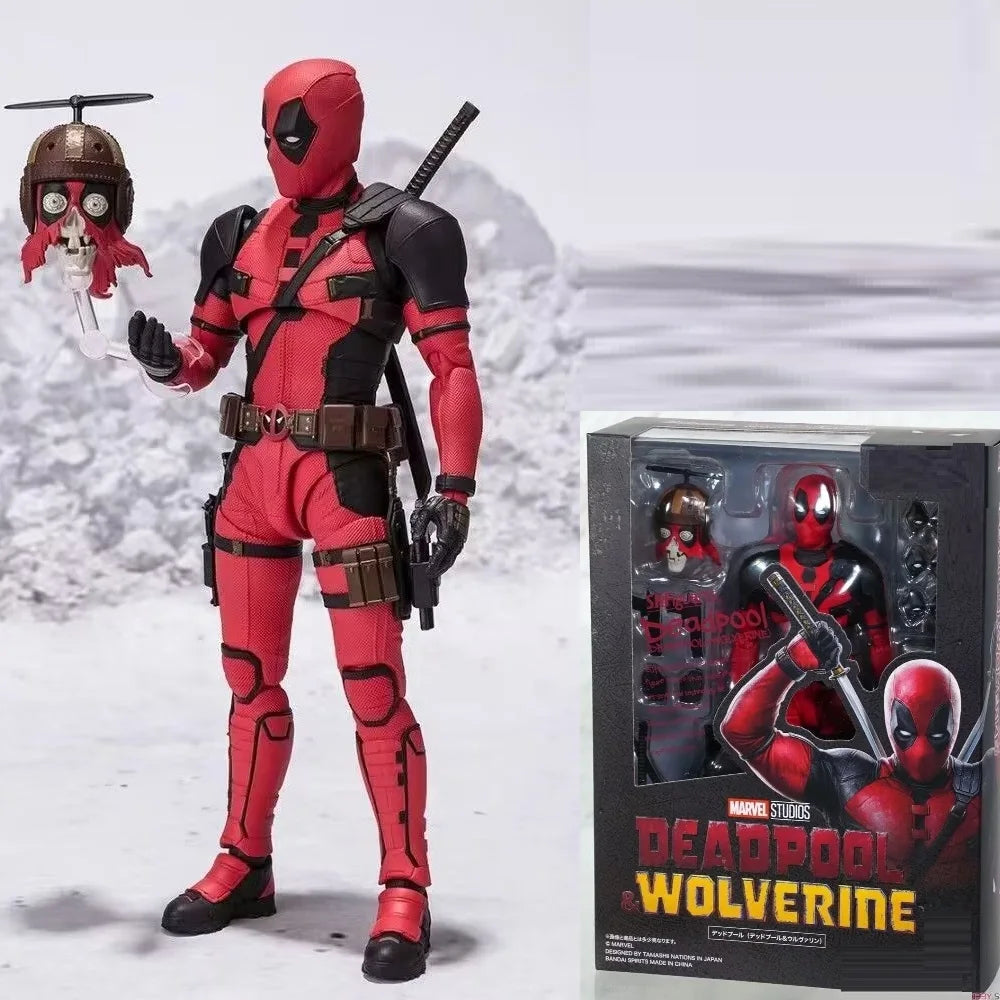 Ko Deadpool & Wolverine Action Figurine Toys 1:1 High Quality Dead Pool 3 Model Statue Doll Collectibles Gifts For Children
