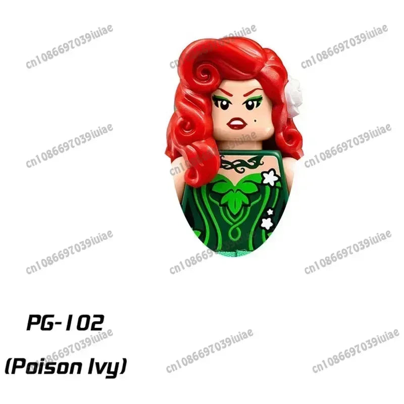 Super Hero Clown Poison Ivy Batman Harley Quinn Catwoman Robin Bricks Cartoon Character building block Boy Birthday PG103 PG129