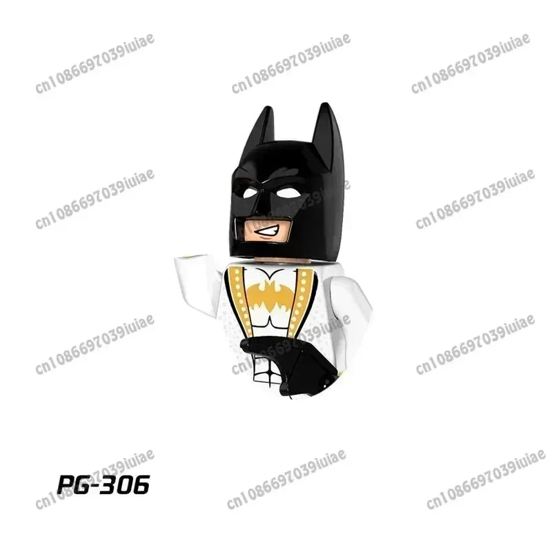 Super Hero Clown Poison Ivy Batman Harley Quinn Catwoman Robin Bricks Cartoon Character building block Boy Birthday PG103 PG129