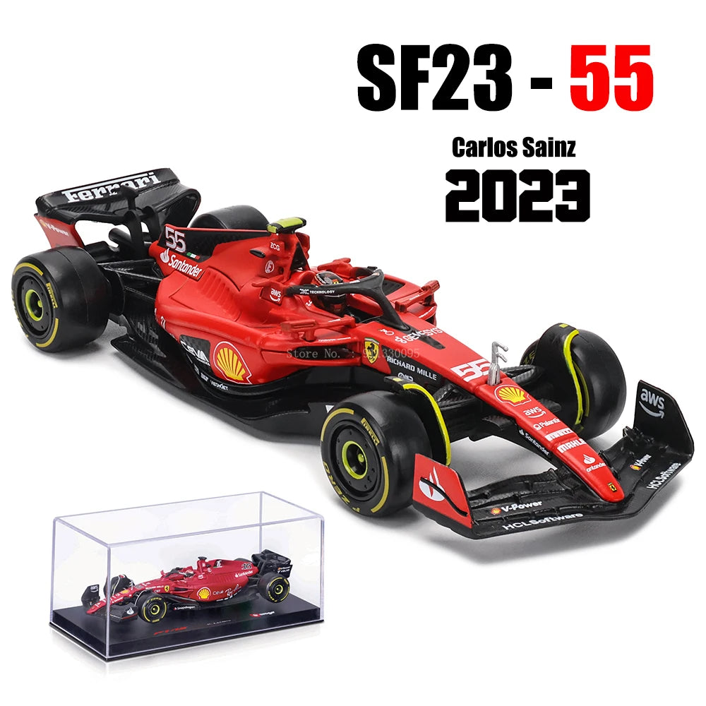 Bburago 1:43 2024 2023 F1 Scuderia Ferrari SF24 SF23 #16 lecler #55 sainz jr alloy luxury car die cast car model toy series