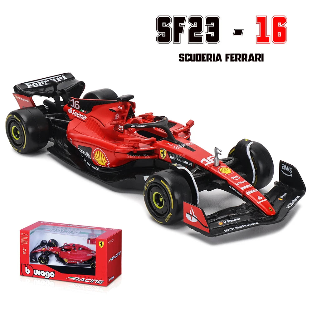 Bburago 1:43 P2 British GP Mclaren F1 MCL60 2023 #4 Lando Norris #81 Oscar Piastri Alloy Car Die Cast Model Toy Collectible