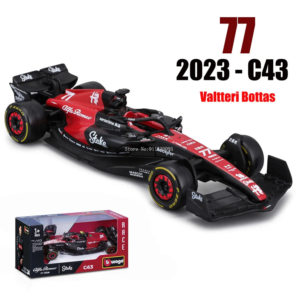 Bburago 1:43 P2 British GP Mclaren F1 MCL60 2023 #4 Lando Norris #81 Oscar Piastri Alloy Car Die Cast Model Toy Collectible