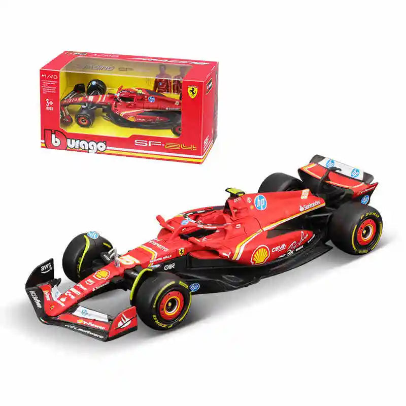 Bburago 1:43 2024 2023 F1 Scuderia Ferrari SF24 SF23 #16 lecler #55 sainz jr alloy luxury car die cast car model toy series
