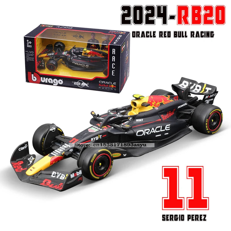 Bburago 1:43 P2 British GP Mclaren F1 MCL60 2023 #4 Lando Norris #81 Oscar Piastri Alloy Car Die Cast Model Toy Collectible