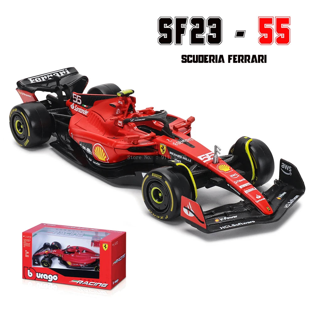 Bburago 1:43 P2 British GP Mclaren F1 MCL60 2023 #4 Lando Norris #81 Oscar Piastri Alloy Car Die Cast Model Toy Collectible