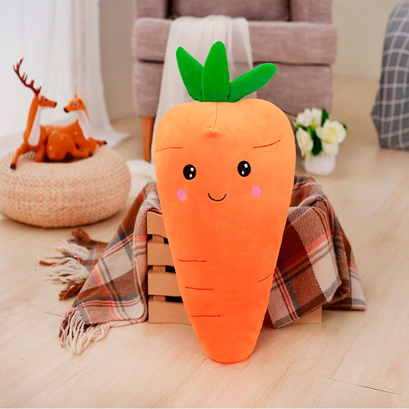 55/75/95CM Cretive Simulation Plant Plush Toy Stuffed Carrot Stuffed With Down Cotton Super Soft Pillow Lovely Gift For Girl