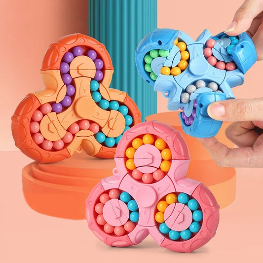 New Rotating Magic Beans Cube Creative Fidget Spinner Magic Cube Children Puzzle Educational Toys Kids Stress Relief Cube Toys