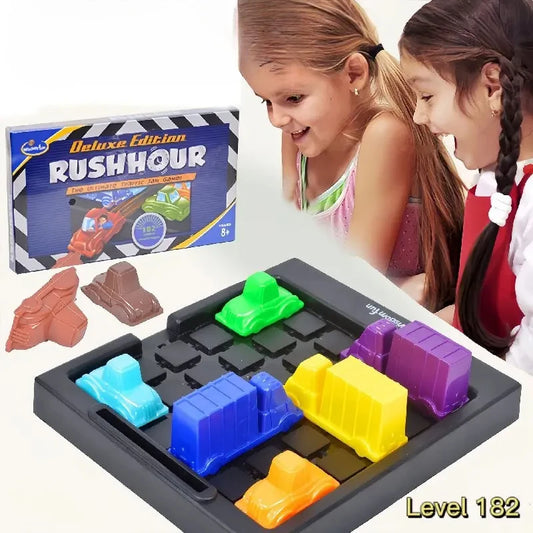 Puzzle traffic rush hour game racing rush hour car Interesting Road logical reasoning desktop game children's puzzle toys