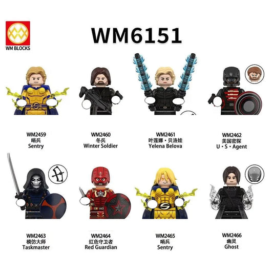 Marvel superhero Winter Sentry Warrior, assembled dolls, mini building blocks, children's birthdays, holidays, party gift toys