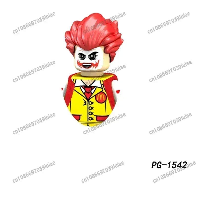 Super Hero Clown Poison Ivy Batman Harley Quinn Catwoman Robin Bricks Cartoon Character building block Boy Birthday PG103 PG129