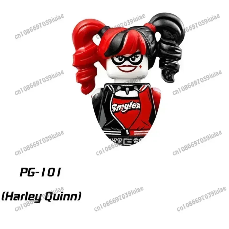 Super Hero Clown Poison Ivy Batman Harley Quinn Catwoman Robin Bricks Cartoon Character building block Boy Birthday PG103 PG129